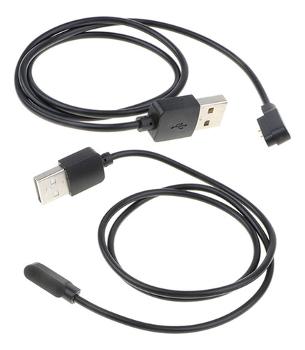 2x Cable De Carga Del Cargador Del Reloj Usb Magnético De 1