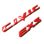 Emblemas Honda Civic Emotion Maleta Exs Rojo Pega 3m honda Civic