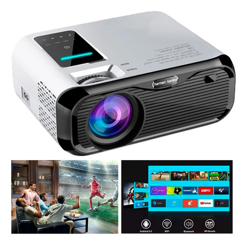 Proyector Android Hd 1080p Wifi Bt Parlantes Video Beam 