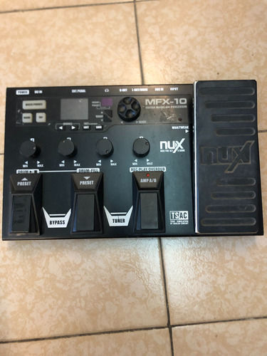 Pedal De Efecto Nux Multi-effects Processor Mfx-10  Negro