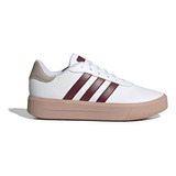 Tenis Mujer adidas Court - Blanco-vinotinto