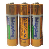 3 Baterias Recarregável 18650 12800mah 3.7v Lanterna Tática