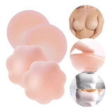 Par Pezoneras Silicona Delgadas  Escote Traje Baño Nude Full