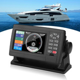 Navegador Gps Marino, 5 Pulgadas Lcd A Color Doble Carta Bar