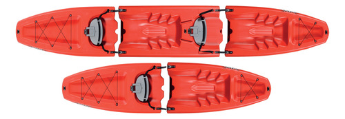 Kayak Sportkayaks Oahu 2 Personas Modular + Chalecos Remos