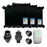 Kit Aquecimento Solar Piscina 35 Placas 5mt Rosca Completo 