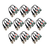 Pack X10 Par Balun Con Tornillos- Hd/cvi/tvi/cvbs- Redvision