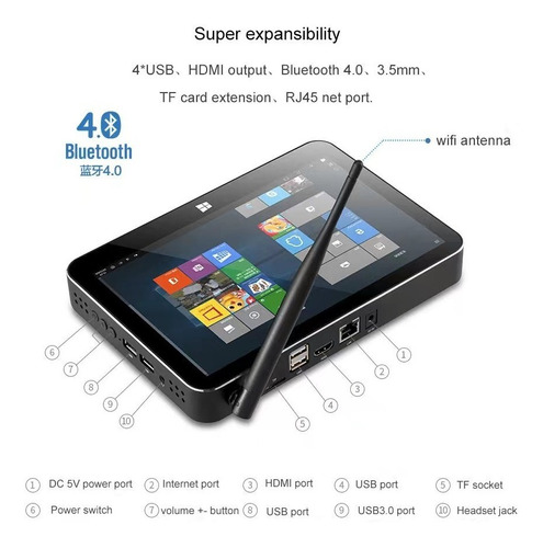 Tablet-pos All In One De 8.9 Touch Capacitiva Intel N4020