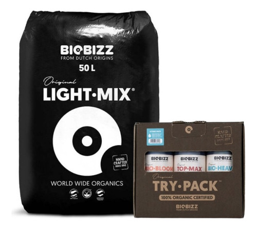 Sustrato Profesional Biobizz Light Mix + Try Pack Hydro