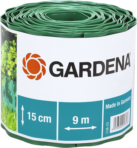 Cerco Guarda Cantero Jardín 15 Cm X 9m Gardena 538-20 Alemán