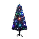 90cm Arbol De Navidad Fibra Optica Decoracion Luz  Estrella