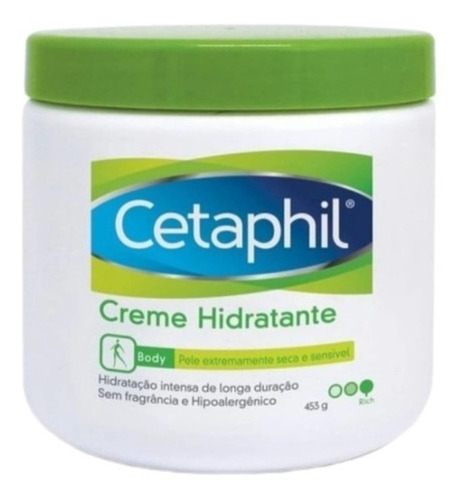  Creme Hidratante Protector Para Corpo Cetaphil Pote 453g