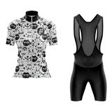 Uniforme De Ciclismo Mujer Ruta Mtb Armazi Gatos Corto