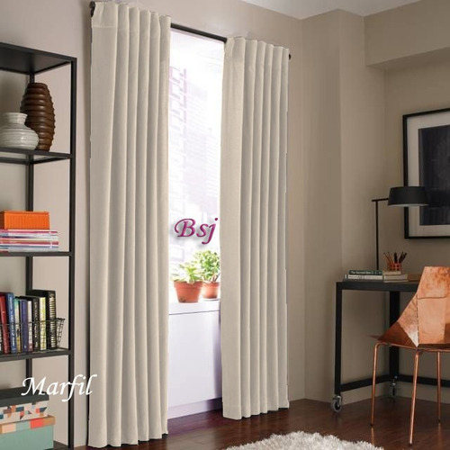 Juego De Cortinas Blackout Textil Presillas Ocultas Oferta!