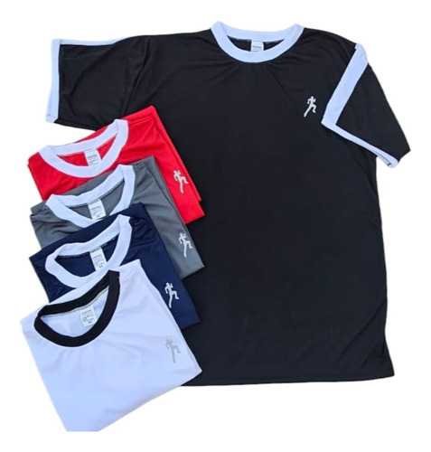 Kit 5 Camisetas Dry Fit Camisas Masculinas Academia Treino