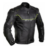 Jaqueta Masculina Moto Texx Motocilcista Falcon Couro  Verde