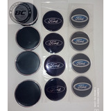 Kit Centro De Llanta 49 Mm Con Calco Resinado Ford