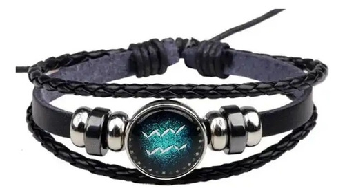 Pulsera Signo Del Zodiaco Cuero Sintético