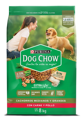 Dog Chow® Cachorros Gran Comienzo® Medianos Y Grandes 8kg