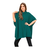 Poncho Capa De Dama Color Verde Teal Cklass 129-96