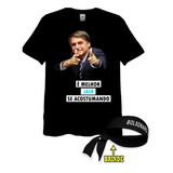 Camisa Camiseta Full 3d Bandana Jair Bolsonaro 17 Presidente