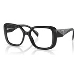 Lentes Prada Pr10zv 1ab1o1 Negro Oftalmico Original Nuevo