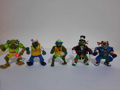 Lote 5 Figuras Tortugas Ninja Vintage Playmates 90s 