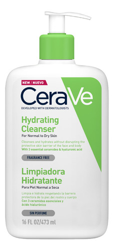 Crema Limpiadora Hidratante Cerave Piel Normal A Seca 473 Ml