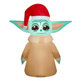Inflable Navidad Star Wars Baby Yoda Mandalorian 1.52 M *sk