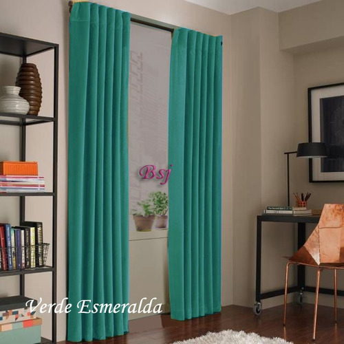 Paño De Cortinas Blackout Textil Presilla Oculta 220cm Largo