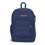 Mochila Mochila Espalda Jansport Cross Town Plus Js0a7znz003 Jns206 Color Azul Marino Diseño Lisa 26l