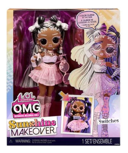 Muñeca Lol Omg Sunshine Makeover Switches Cambia De Color Pg