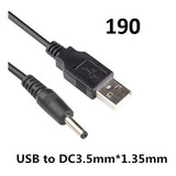 Cabo Usb 2.0 Macho X Dc Plug Conector 5v 3.5mm X 1,35mm