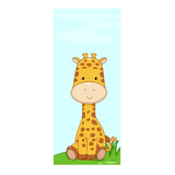 Adesivo Decorativo De Porta - Giraffa - Infantil - 113mlpt