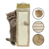 Rascador Sisal Colgante Para Gato Protector De Muebles Muros Color Beige