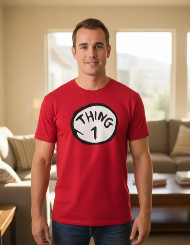 Playera Thing 1 Thing 2 Moda Cosa 1 Cosa 2 Parejas + Envio