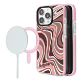 Funda Para iPhone Magsafe Para Mujer Tu Nombre Curvas Beige