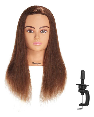 Hairingrid Cabeza De Maniquí 20 -22  100% Cabello Humano Pel