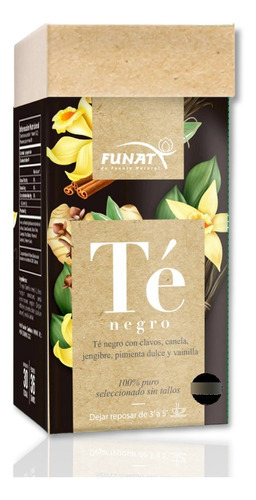 Té Negro Con Clavos - Funat X30 Tis - Unidad a $528