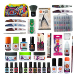 Kit Para Uñas Acrílicas Y Geles + Regalo. 37 Pzs. Mc Nails