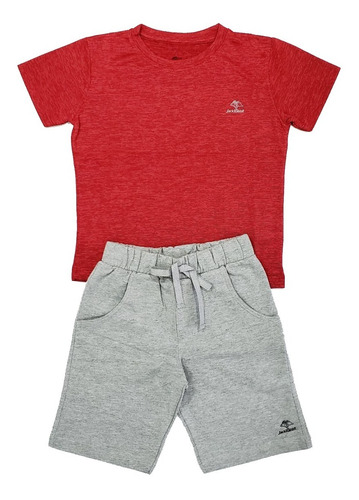 Conjunto Esportivo Infantil Camisa + Bermuda Uv50