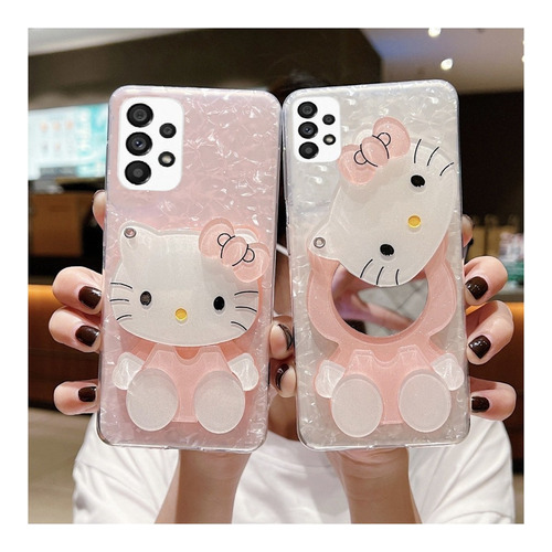 Funda De Teléfono Kitty Cat Mirror Para Samsung S21/s22ultra