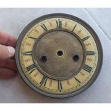 Antiguo Cuadrante De Reloj En Bronce De 14,5cm Diam.