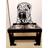 Comedero Perros Acero Inox Reg-mediano Hasta 30 Cm Shar Pei