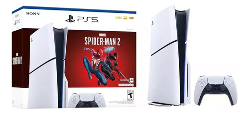 Sony Playstation 5 Slim 1tb Spider-man 2 Color Blanco