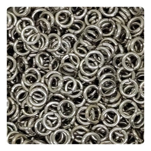 14gr Argolla Arandela Aro 6mm Metal Plateado