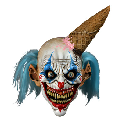 Máscara Payaso Maligno Ice Cream Oktober Clown Disfraz Color Azul Cotton Clown | Meses sin interés