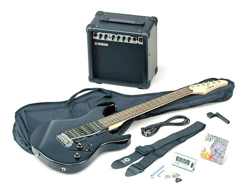 Guitarra Electrica Kit Con Amp/black/negro Erg121gpii Bl 