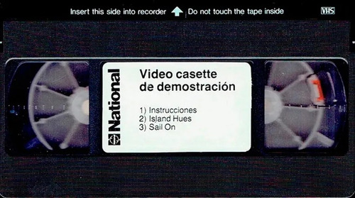 Videocassette Vhs National Panasonic Test Demostracion Pal-n