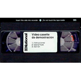 Videocassette Vhs National Panasonic Test Demostracion Pal-n